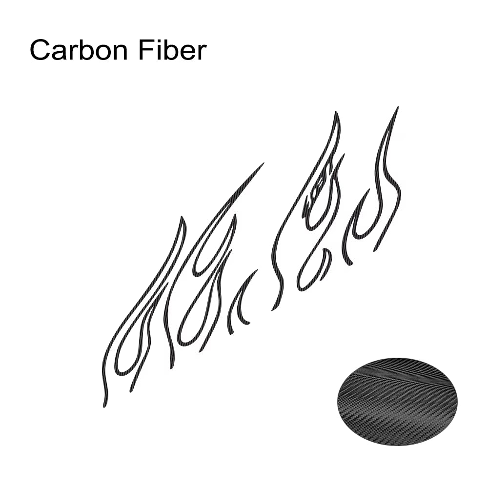 Car Stickers Funny Flame Decor Decals Outdoor Vinyl Self-Adhesive Decoration for Vehicle Window Hood Bumper Tailgate Door Side