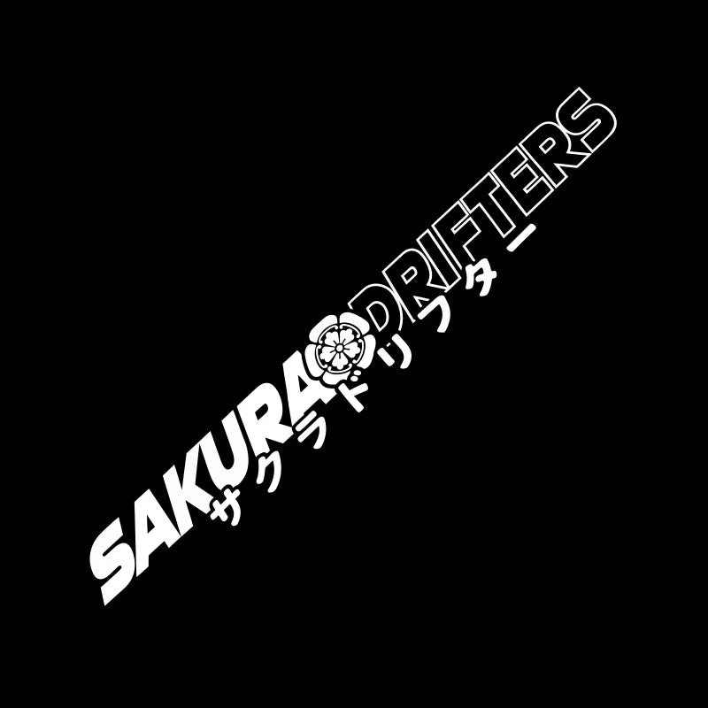 Sakura Drifters for Car Sticker Decoration Front Windshield Drift Style External Accessories JDM Stickers Waterproof Vinyl Decal
