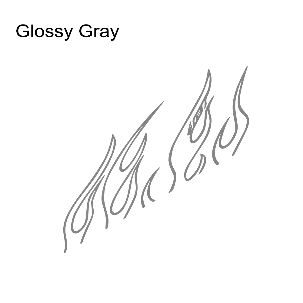 Car Stickers Funny Flame Decor Decals Outdoor Vinyl Self-Adhesive Decoration for Vehicle Window Hood Bumper Tailgate Door Side