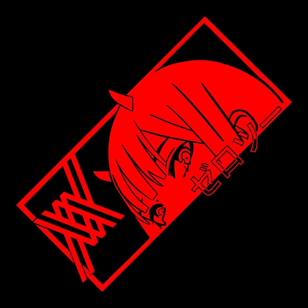 Darling Waifu Decal Car Vinyl Sticker for Bumper Rear Window Windshield Door Waterproof Accessories Decor Japanese Anime Sticker