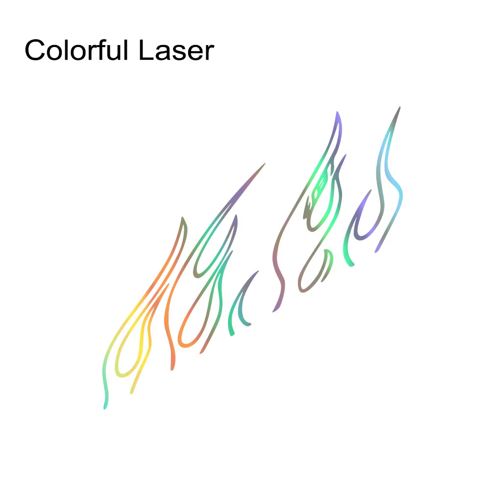 Car Stickers Funny Flame Decor Decals Outdoor Vinyl Self-Adhesive Decoration for Vehicle Window Hood Bumper Tailgate Door Side