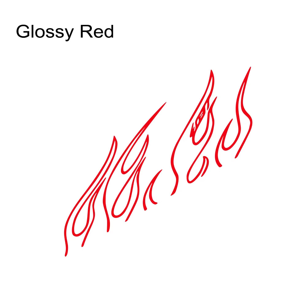 Car Stickers Funny Flame Decor Decals Outdoor Vinyl Self-Adhesive Decoration for Vehicle Window Hood Bumper Tailgate Door Side