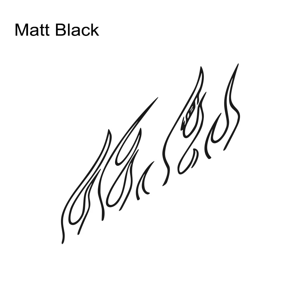 Car Stickers Funny Flame Decor Decals Outdoor Vinyl Self-Adhesive Decoration for Vehicle Window Hood Bumper Tailgate Door Side