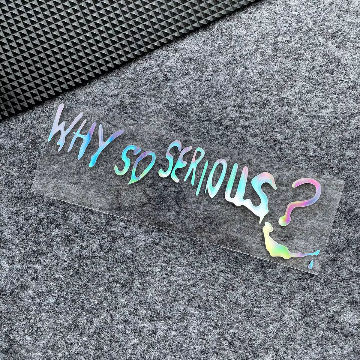 Funny Why so Serious Reflective Car Sticker Automobiles Motorcycle Exterior Accessories Decal Decor Bumper Windshield Helmet