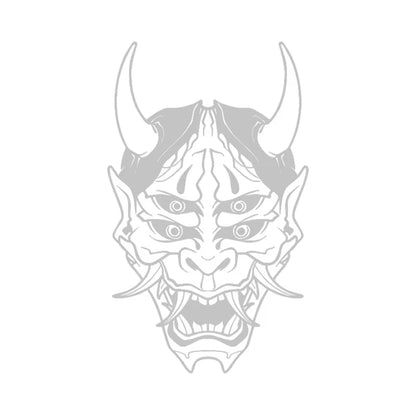 Hannya Mask Japanese Car Decal Sticker JDM Skull Vinyl Stickers for Auto Window Door Windshield Waterproof Decor Accessories