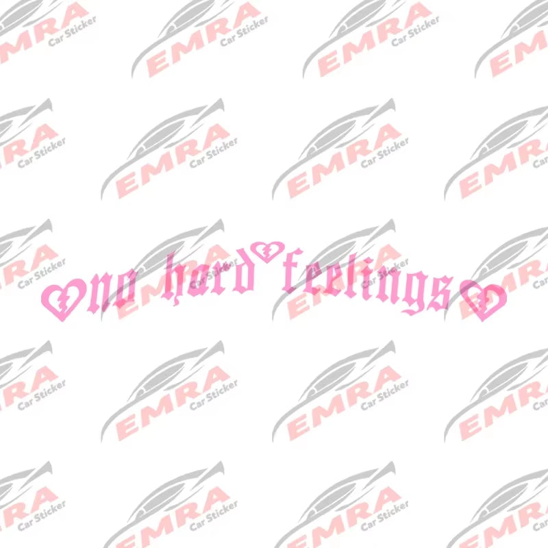 JDM No Hard Feelings Windshield Rear Window Decal Car Sticker Banner Vinyl Graphics Stance External Accessories Vinyl Decals
