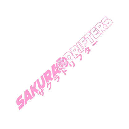 Sakura Drifters for Car Sticker Decoration Front Windshield Drift Style External Accessories JDM Stickers Waterproof Vinyl Decal