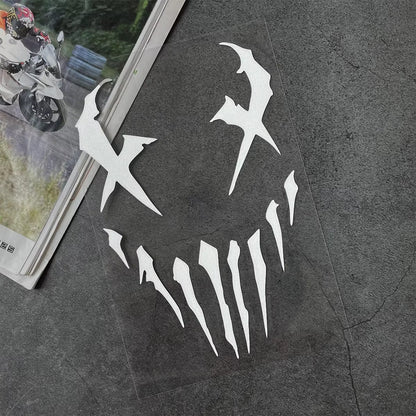 Devil Reflective Motorcycle Stickers Decor Moto Bike Scooter Car Body Front Windshield Helmet Rear Box Decal Accessories