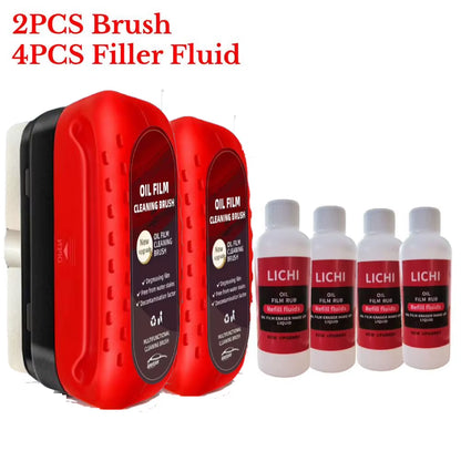 120Ml Automotive Car Oil Film Cleaning Brush Car Glass Oil Film Cleaner Hydrophobic Windshield Oil Film Remover for Car Window