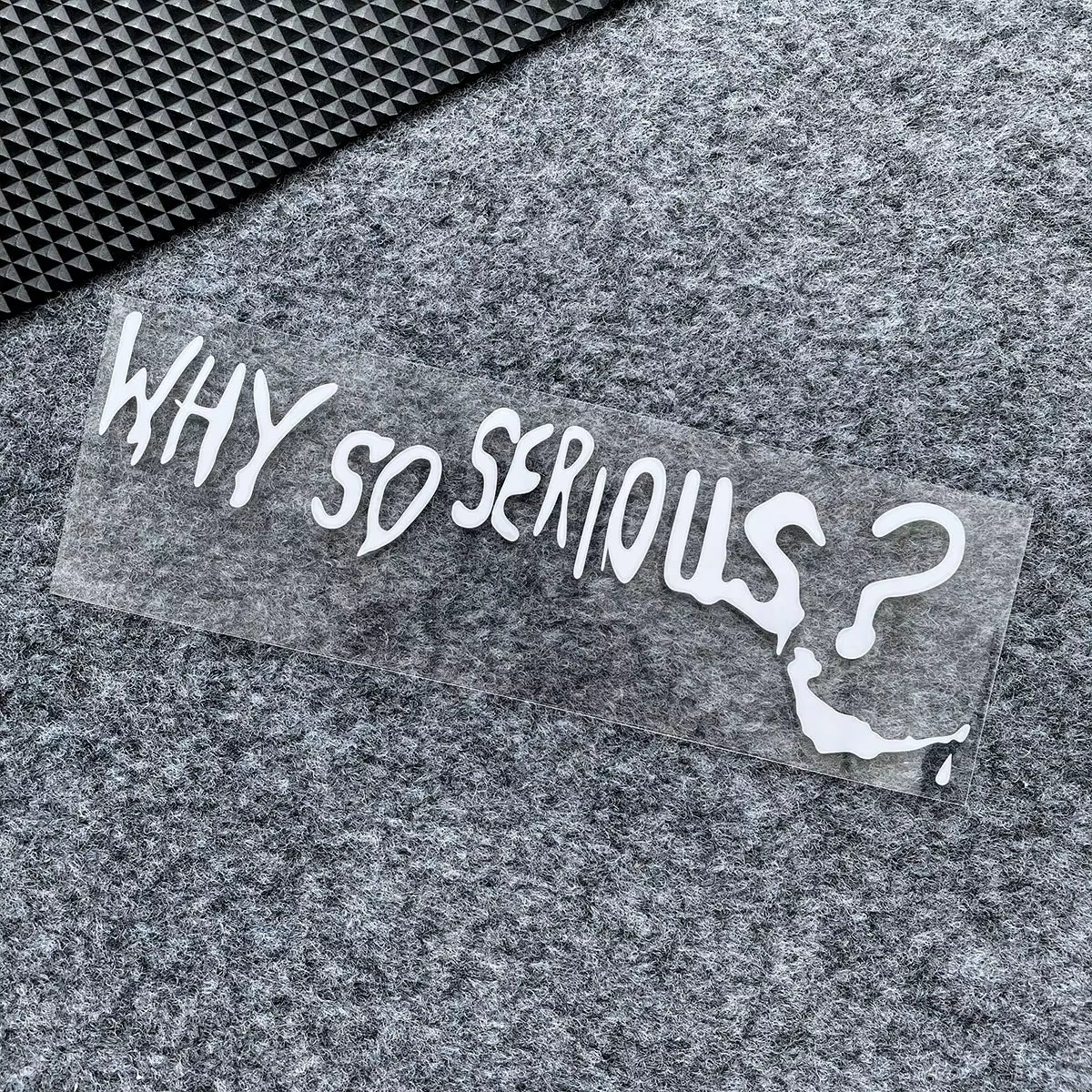 Funny Why so Serious Reflective Car Sticker Automobiles Motorcycle Exterior Accessories Decal Decor Bumper Windshield Helmet