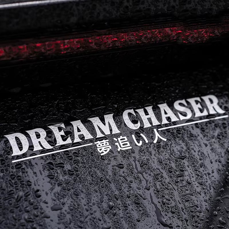 DREAM CHASER Car Rear Windshield Sticker Reflective JDM Vinyl Decal Automobile Accessories