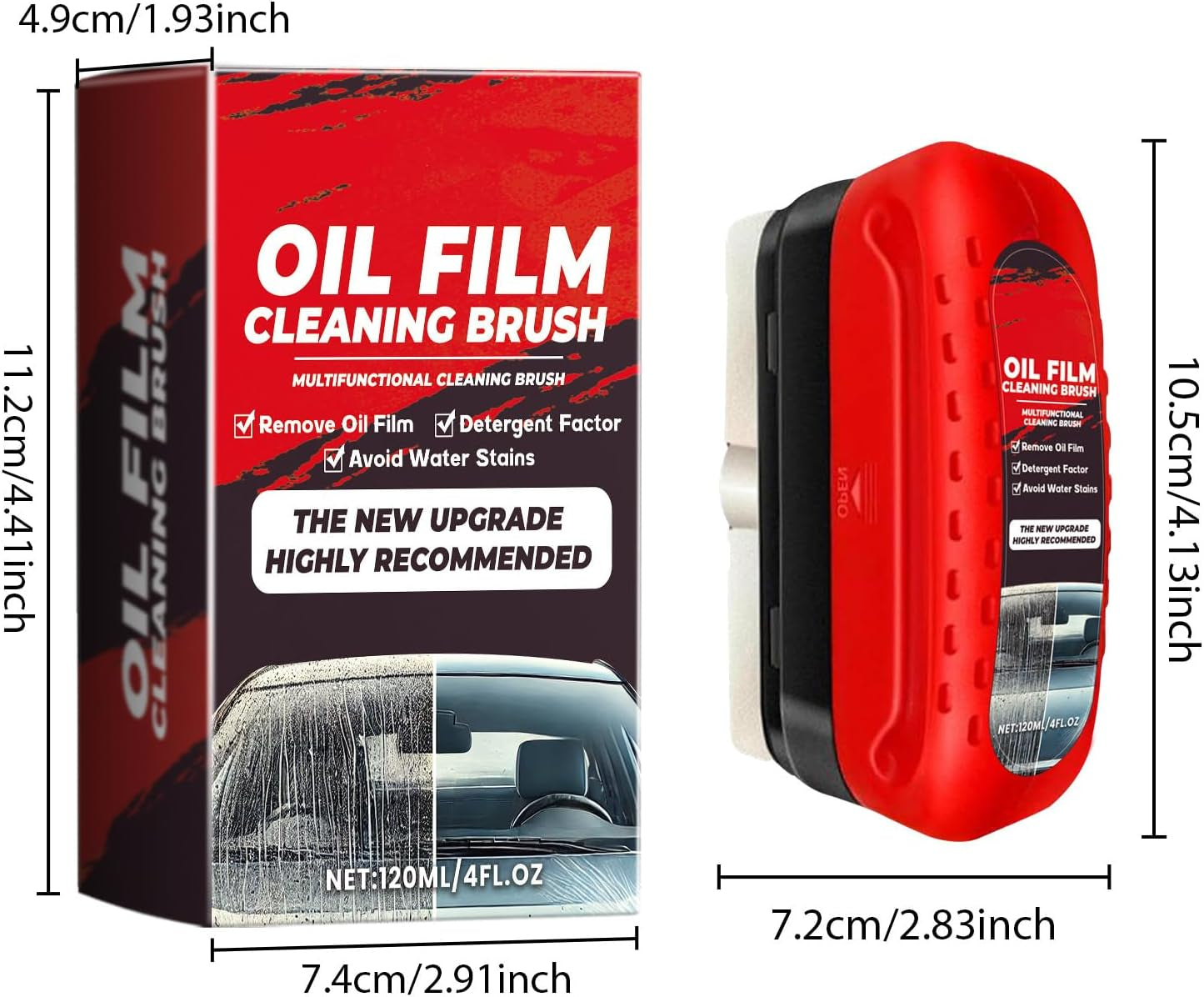 Windshield Cleaner, Cleardrive Windshield Cleaner, Clear Drive Windshield Cleaner, Window Cleaner, Oil Film Cleaning Brush for Car Windows (1Pcs)