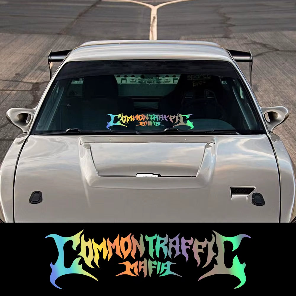 Car Windshield Banner Graphics Rear Window Common Traffic Mafia Racing Stripes Vinyl Decals Truck Body Sticker Decor Accessories