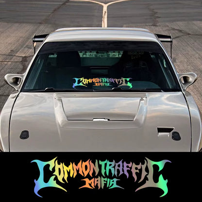 Car Windshield Banner Graphics Rear Window Common Traffic Mafia Racing Stripes Vinyl Decals Truck Body Sticker Decor Accessories