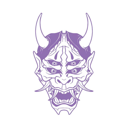 Hannya Mask Japanese Car Decal Sticker JDM Skull Vinyl Stickers for Auto Window Door Windshield Waterproof Decor Accessories