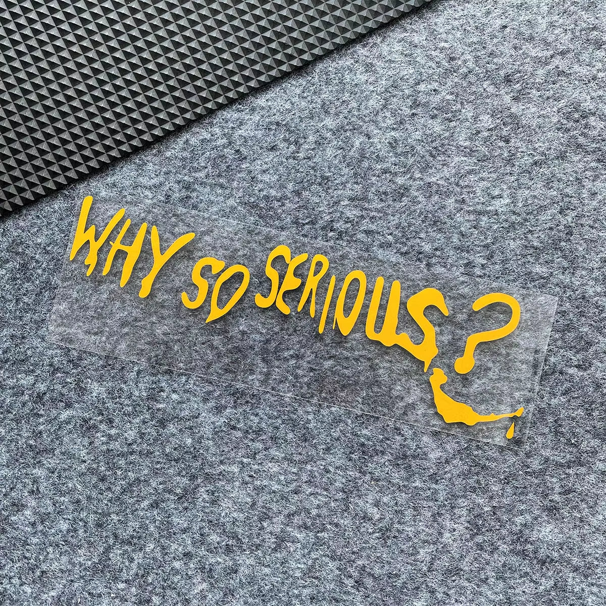 Funny Why so Serious Reflective Car Sticker Automobiles Motorcycle Exterior Accessories Decal Decor Bumper Windshield Helmet
