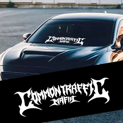 Car Windshield Banner Graphics Rear Window Common Traffic Mafia Racing Stripes Vinyl Decals Truck Body Sticker Decor Accessories