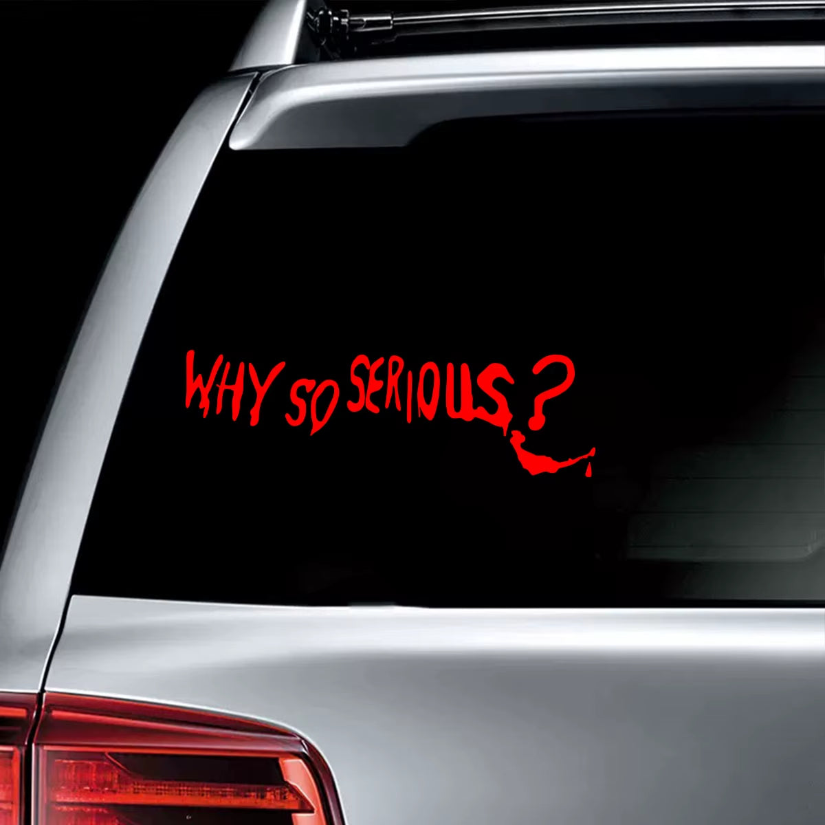 Funny Why so Serious Reflective Car Sticker Automobiles Motorcycle Exterior Accessories Decal Decor Bumper Windshield Helmet