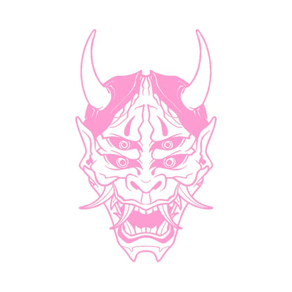 Hannya Mask Japanese Car Decal Sticker JDM Skull Vinyl Stickers for Auto Window Door Windshield Waterproof Decor Accessories