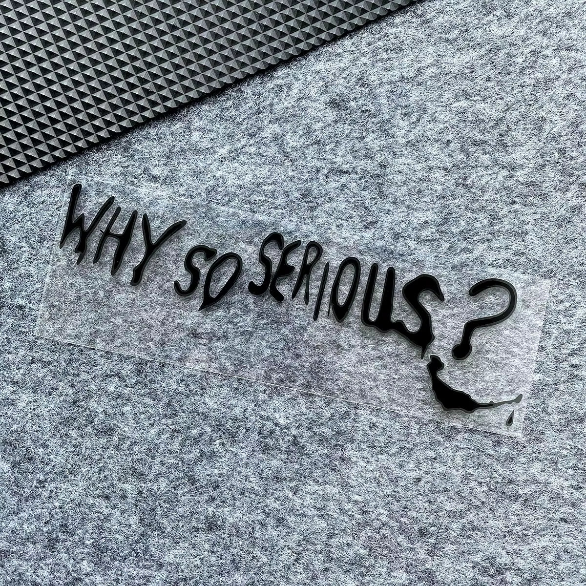 Funny Why so Serious Reflective Car Sticker Automobiles Motorcycle Exterior Accessories Decal Decor Bumper Windshield Helmet