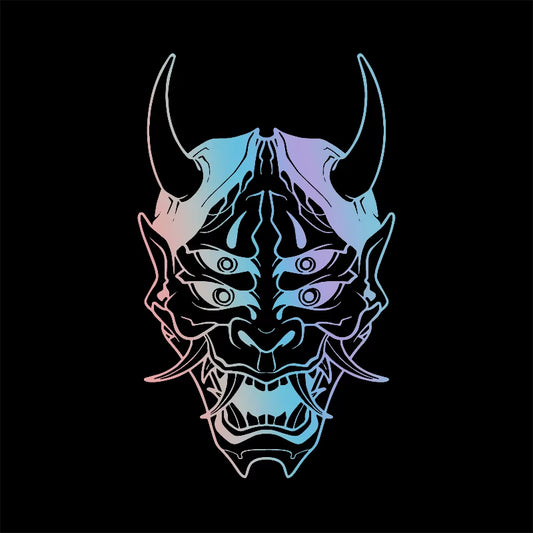 Hannya Mask Japanese Car Decal Sticker JDM Skull Vinyl Stickers for Auto Window Door Windshield Waterproof Decor Accessories
