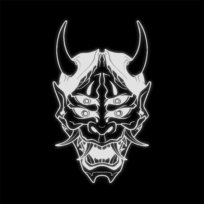 Hannya Mask Japanese Car Decal Sticker JDM Skull Vinyl Stickers for Auto Window Door Windshield Waterproof Decor Accessories