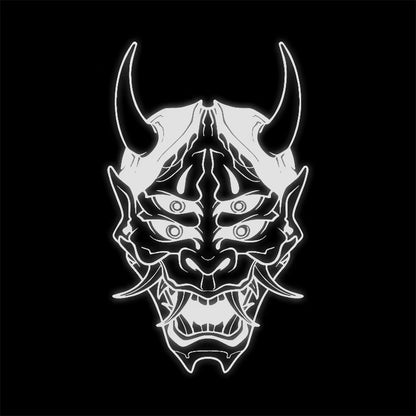 Hannya Mask Japanese Car Decal Sticker JDM Skull Vinyl Stickers for Auto Window Door Windshield Waterproof Decor Accessories