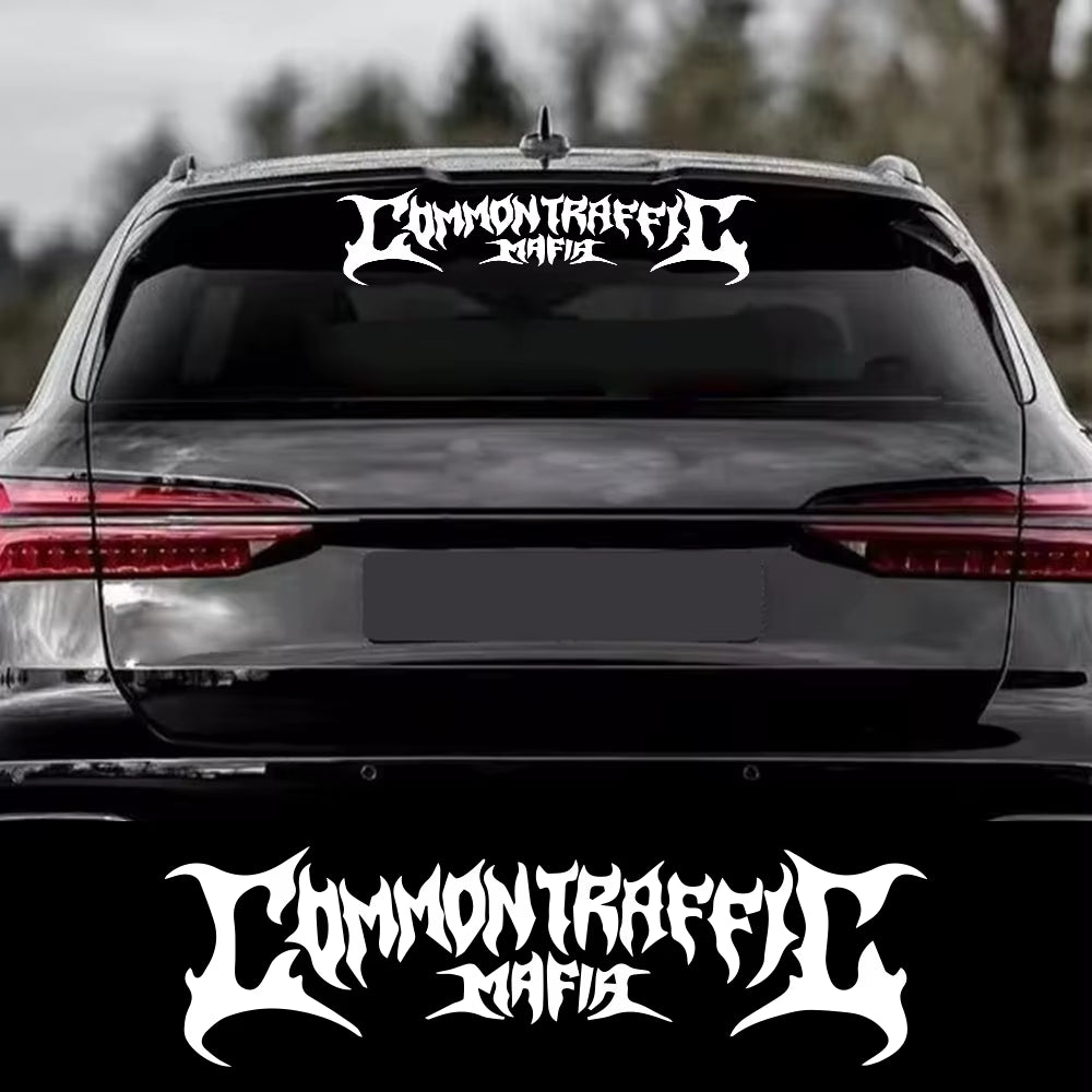 Car Windshield Banner Graphics Rear Window Common Traffic Mafia Racing Stripes Vinyl Decals Truck Body Sticker Decor Accessories