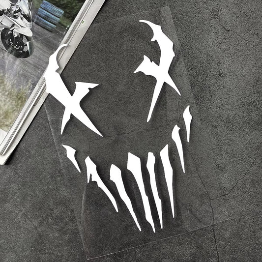 Devil Reflective Motorcycle Stickers Decor Moto Bike Scooter Car Body Front Windshield Helmet Rear Box Decal Accessories