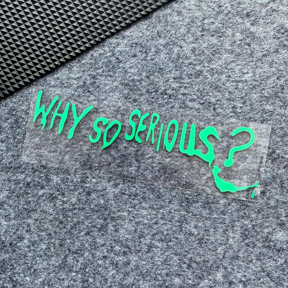 Funny Why so Serious Reflective Car Sticker Automobiles Motorcycle Exterior Accessories Decal Decor Bumper Windshield Helmet