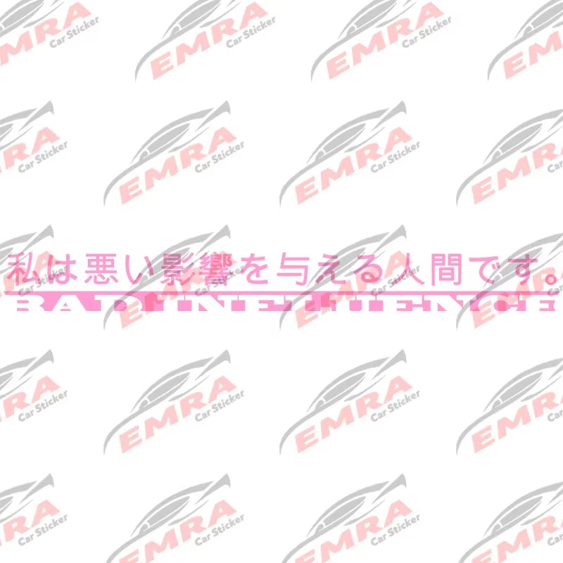 Japanese Anime for Car Sticker Decoration Windshield Banner Decal JDM Sticker External Accessories Waterproof Vinyl Decals