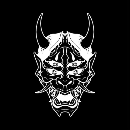 Hannya Mask Japanese Car Decal Sticker JDM Skull Vinyl Stickers for Auto Window Door Windshield Waterproof Decor Accessories