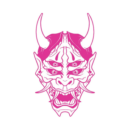 Hannya Mask Japanese Car Decal Sticker JDM Skull Vinyl Stickers for Auto Window Door Windshield Waterproof Decor Accessories