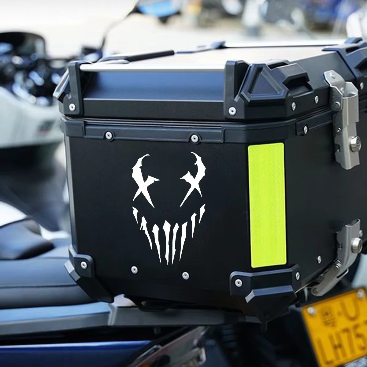 Devil Reflective Motorcycle Stickers Decor Moto Bike Scooter Car Body Front Windshield Helmet Rear Box Decal Accessories