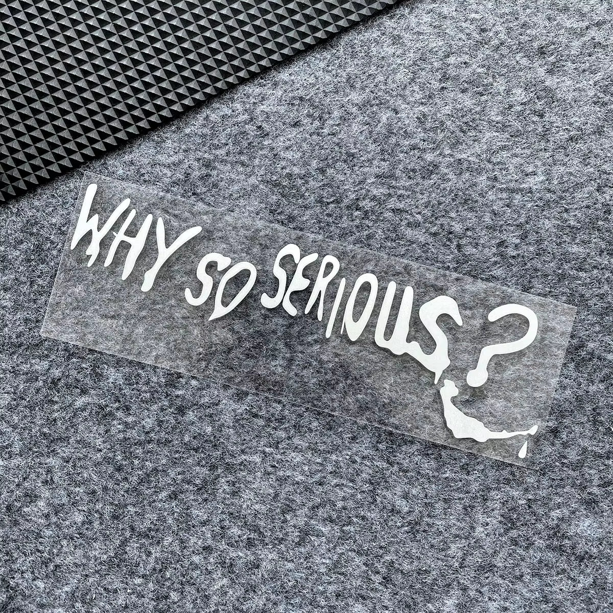 Funny Why so Serious Reflective Car Sticker Automobiles Motorcycle Exterior Accessories Decal Decor Bumper Windshield Helmet