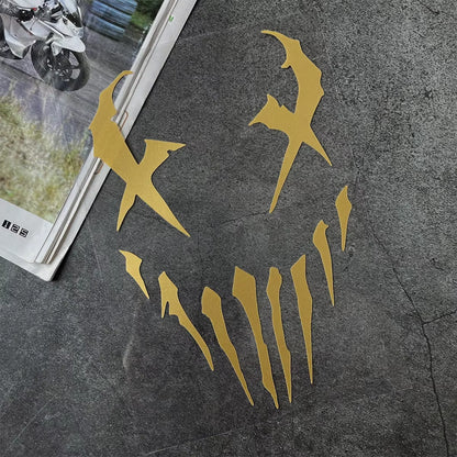 Devil Reflective Motorcycle Stickers Decor Moto Bike Scooter Car Body Front Windshield Helmet Rear Box Decal Accessories