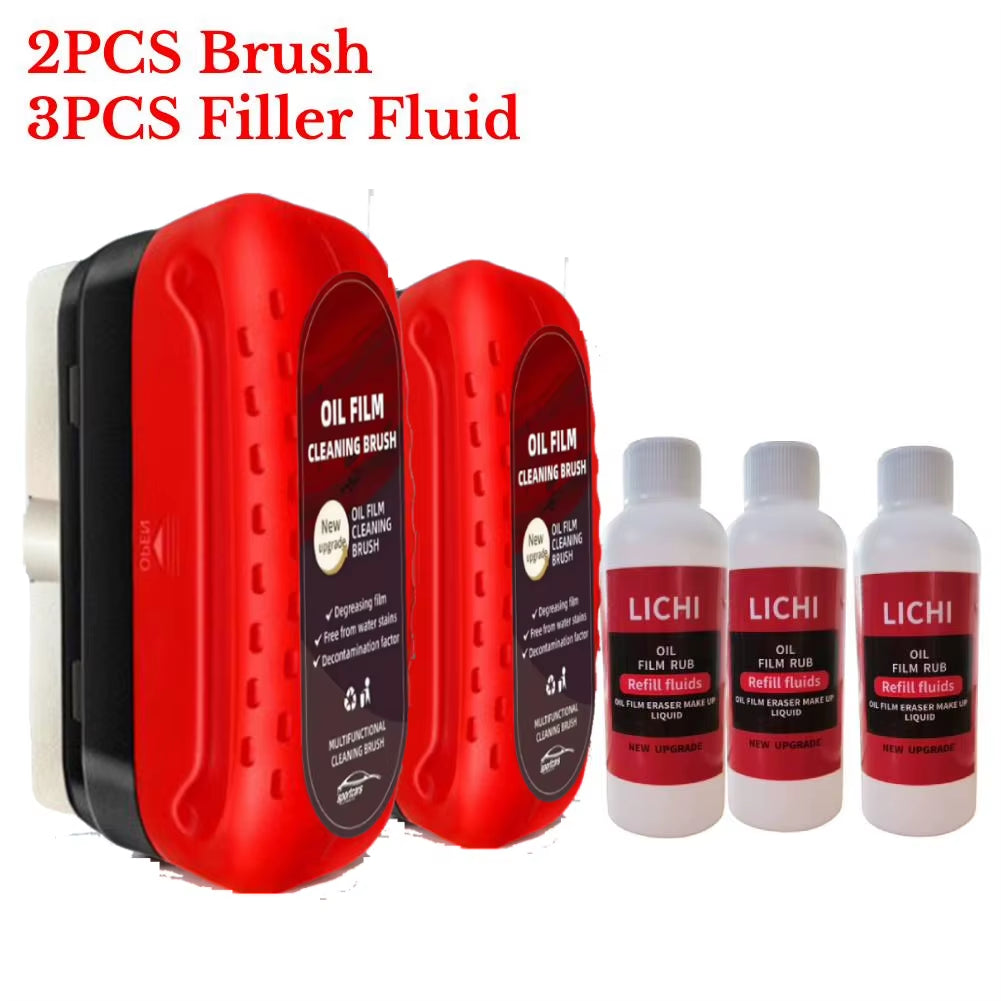 120Ml Automotive Car Oil Film Cleaning Brush Car Glass Oil Film Cleaner Hydrophobic Windshield Oil Film Remover for Car Window