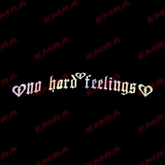 JDM No Hard Feelings Windshield Rear Window Decal Car Sticker Banner Vinyl Graphics Stance External Accessories Vinyl Decals