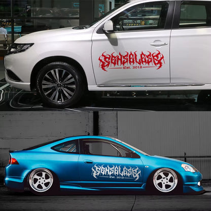Car Window Banner Sticker Senseless Rear Windshield Racing Vinyl Decals Truck Door Waterproof Exterior Graphics Auto Accessories