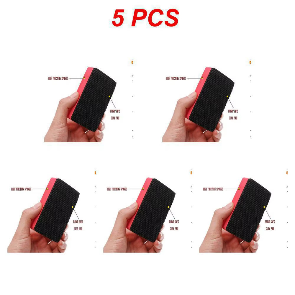 1~5PCS Car Clay Bar Pad Car Detail Cleaning Durable Universal Portable Multifunctional for Car Care Cleaning
