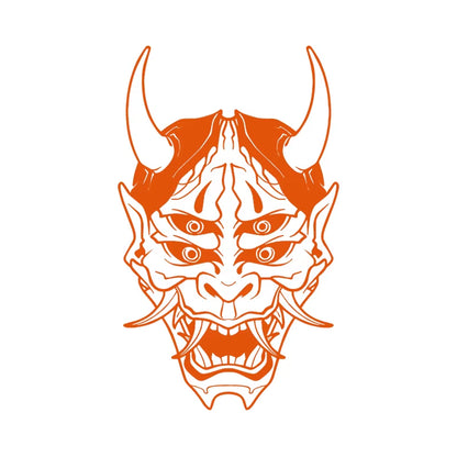 Hannya Mask Japanese Car Decal Sticker JDM Skull Vinyl Stickers for Auto Window Door Windshield Waterproof Decor Accessories