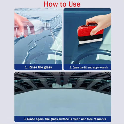 120Ml Automotive Car Oil Film Cleaning Brush Car Glass Oil Film Cleaner Hydrophobic Windshield Oil Film Remover for Car Window